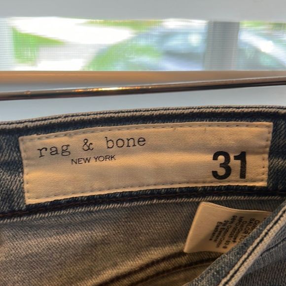 Rag & Bone Nina High Rise raw hem jean size 31 - Picture 3 of 6